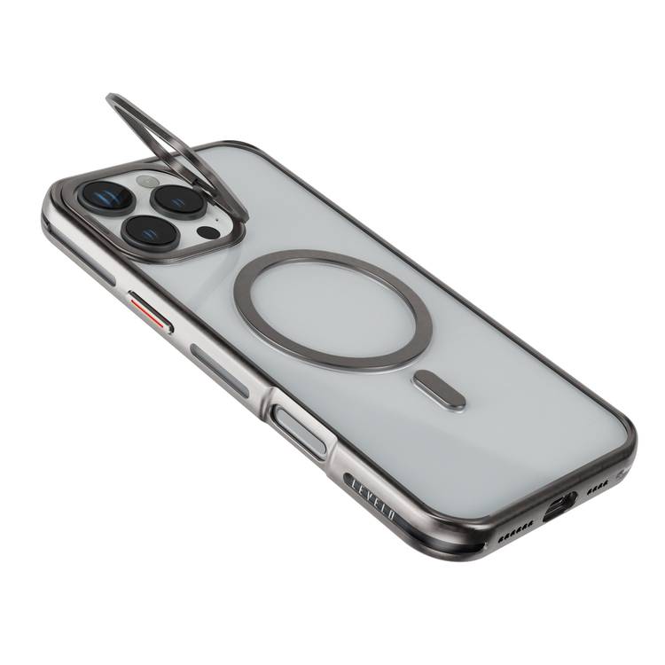 Levelo Morphix Cuero Gripstand Kılıf, iPhone 16 Pro Max