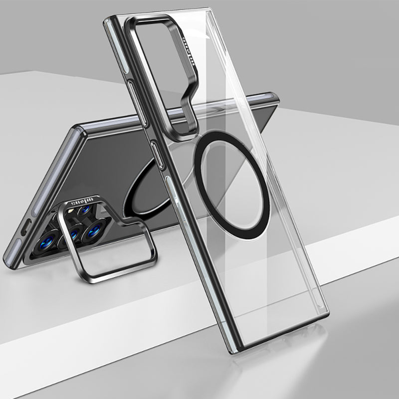 Galaxy S25 Ultra Kılıf Magsafe Şarj Özellikli Wlons Standlı Efsane Kapak