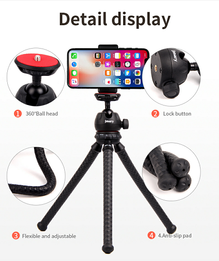 jmary-mt-25-flexible-mini-tripod