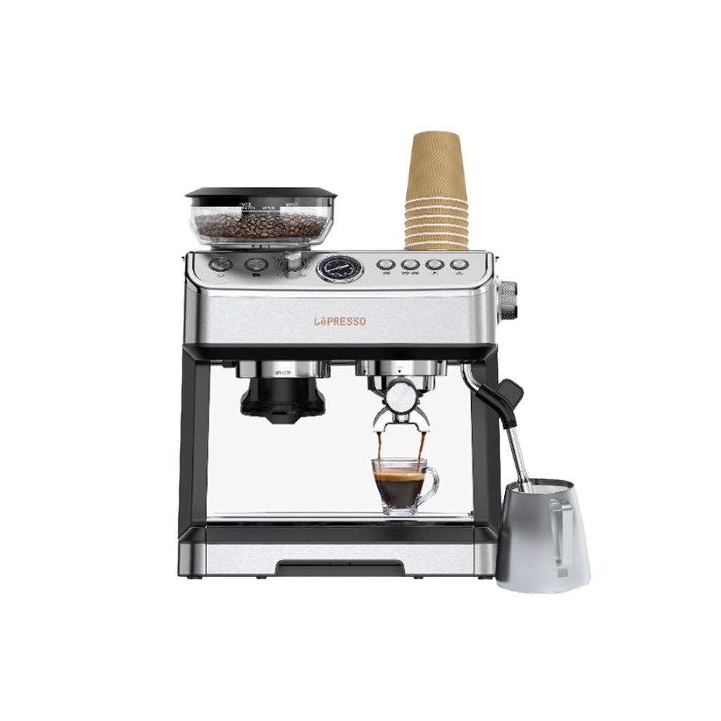 Lepresso Advanced Espresso Machine with Pressure Gauge LP015 Kahme Makinesi