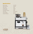 Lepresso Advanced Espresso Machine with Pressure Gauge LP015 Kahme Makinesi