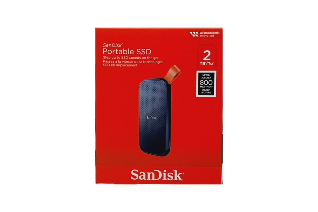 SanDisk Portable SSD 2 TB (SSD teknolojili harici sabit disk, 2,5 inç, 800 MB/s aktarım hızı, sağlam sürücü, dayanıklı kauçuktan sağlam sabitleme halkası) gri