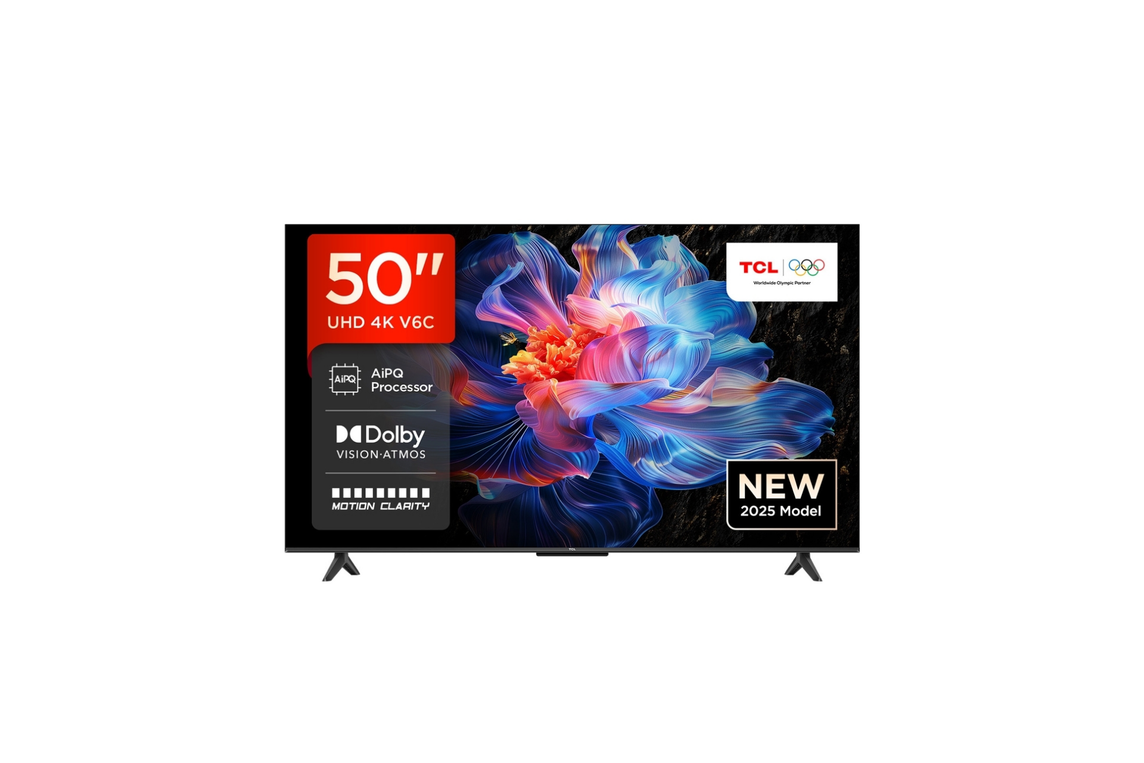 TCL 50" 50V6C 4K Ultra HD HDR 10+ Google TV (2025)