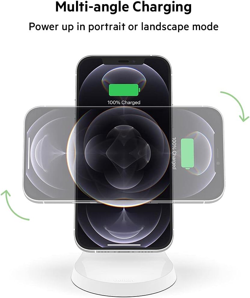 belkin-magnetic-wireless-charger-stand-for-magsafe-enabled-devices-with-20w-pd-power-adapter-included-white