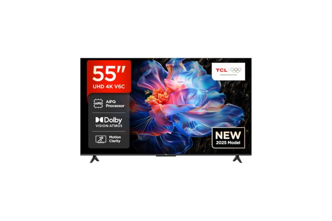 TCL 55" 55V6C 4K Ultra HD HDR 10+ Google TV (2025)