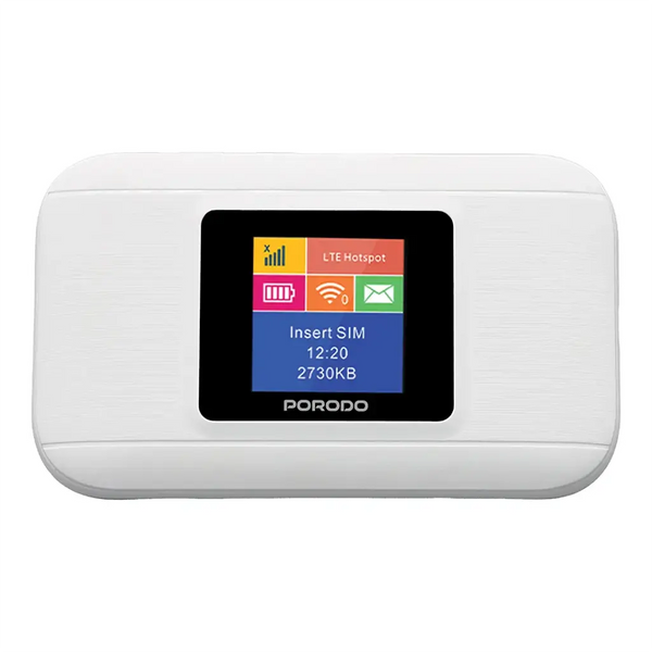 Porodo Nexfi 3000mAh 4G LTE Taşınabilir Çok Kullanıcılı WiFi Yönlendirici