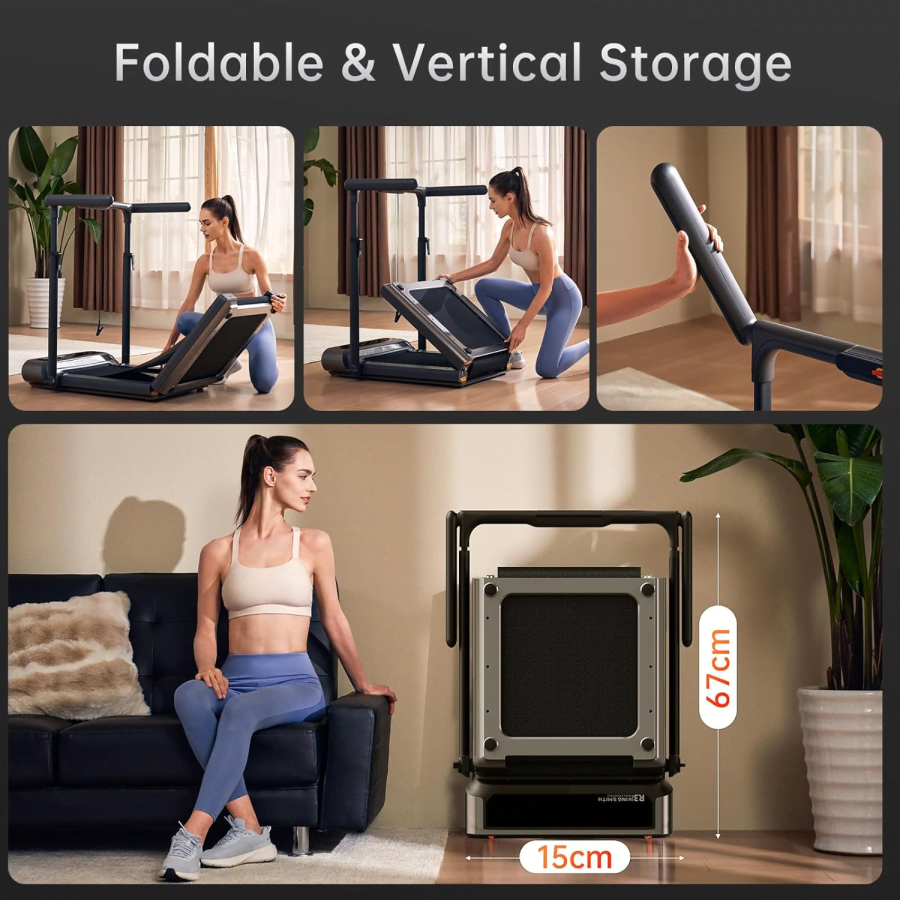 King Smith WalkingPad R3 Hybrid 1-12 km/h, Ev ve Ofis için Kompakt Sessiz Koşu Bandı