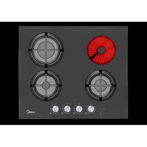 MIDEA 3 Göz Gaz 1 Göz Elektrik Seramik Ocak 60M31GA503