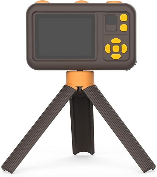 Porodo Kids Digital Camera With Tripod Stand: 26MP Camera Resolution, Front & Selfie Camera, 4-5H Working Time, 2H Recharge Time, 400mAh Battery, 2.0" IPS Screen