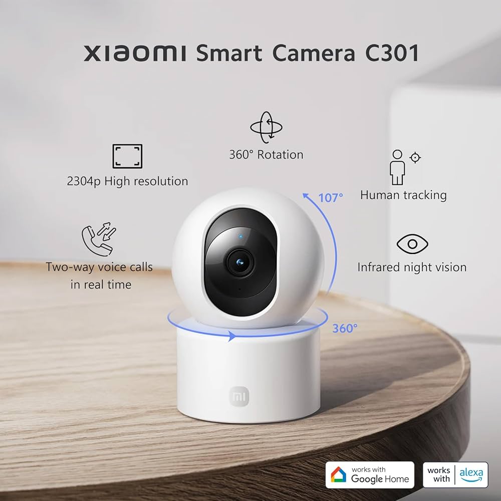 Xiaomi Akıllı Kamera C301 3mp 2k Wifi - Güvenlik Kamerası