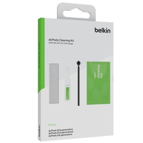 Belkin AirPods Cleaning Kit – Quick, easy, and safe AirPod cleaning kit, Safely removes 99% of earwax and dirt, Restores earphones to like-new condition, Compatible with AirPods 1, AirPods 2, and AirPods 3.