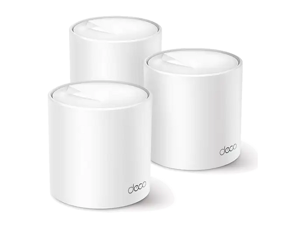 TP-LINK Deco X50 (3-Pack) | Wi-Fi 6 Mesh | AX3000 Mbps | Fiber Destekli | Çift Bant | Gigabit Port | 150 Cihaz | 600 m² Kapsama | WPA3