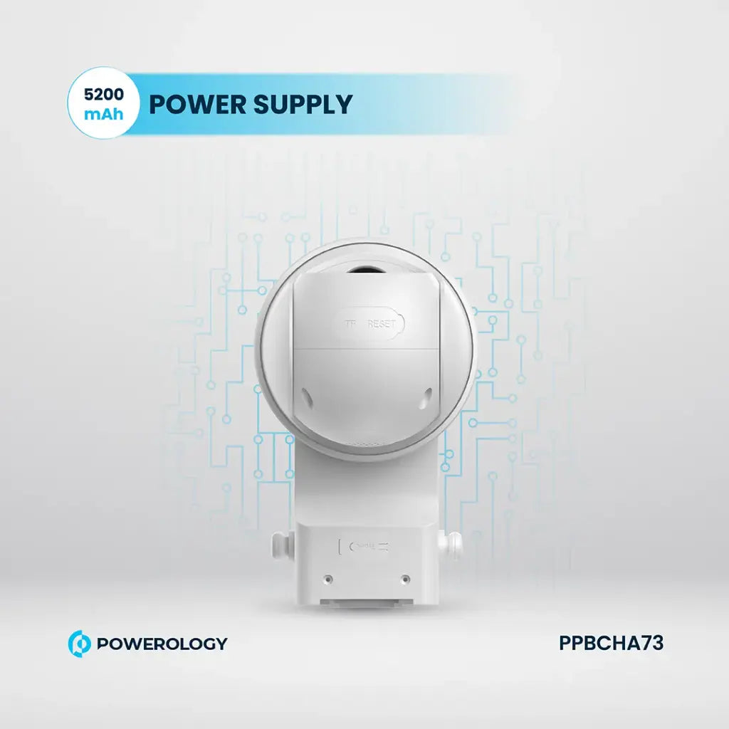 Powerolgoy Built-In Solar Pan & Tilt Outdoor 2K Camera PP073