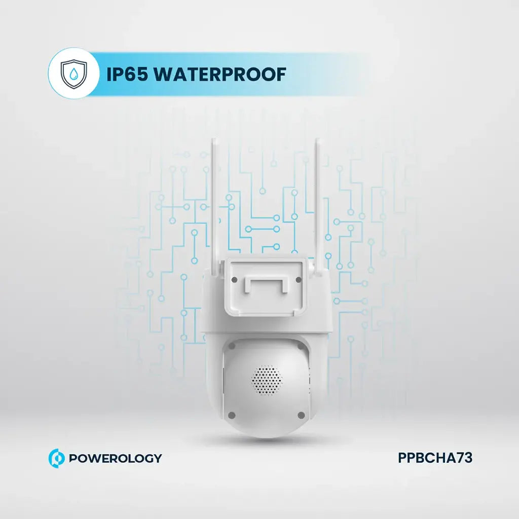 Powerolgoy Built-In Solar Pan & Tilt Outdoor 2K Camera PP073