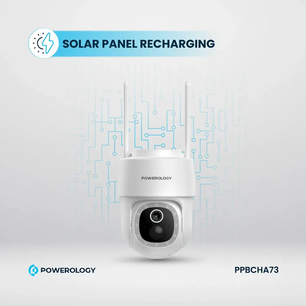 Powerolgoy Built-In Solar Pan & Tilt Outdoor 2K Camera PP073