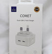 Wiwu Comet Serisi Dual Type-C Hızlı Şarj Özellikli Seyahat Şarj Başlığı 35W