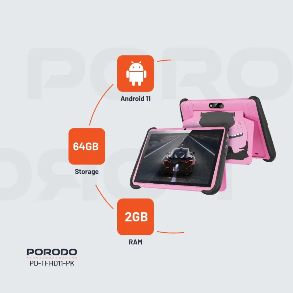 Porodo 10.1" Kids Android Tablet