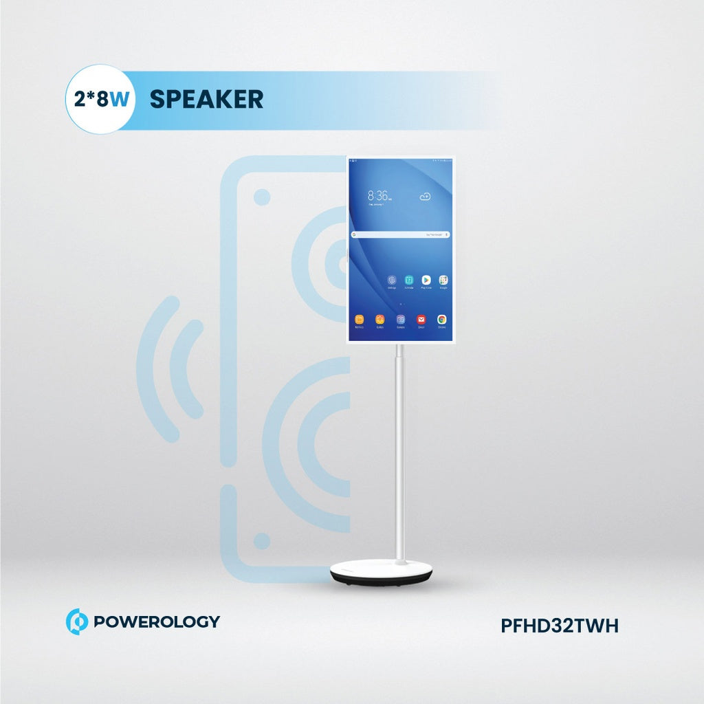 Powerology FHD Android 32” Tablet Standlı ve Dahili Pil 4+128GB