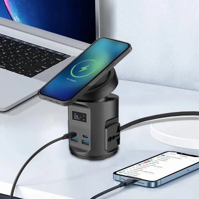 Powerology MagSafe Power Hub USB-C POWER DELIVERY AND USB-A QC 3.0