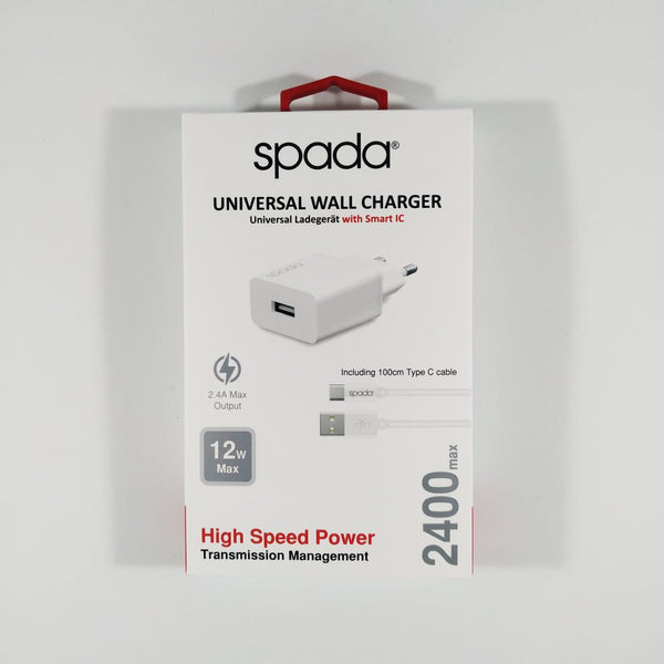 Spada Universal Wall Charger with Smart IC 12W 2400mA