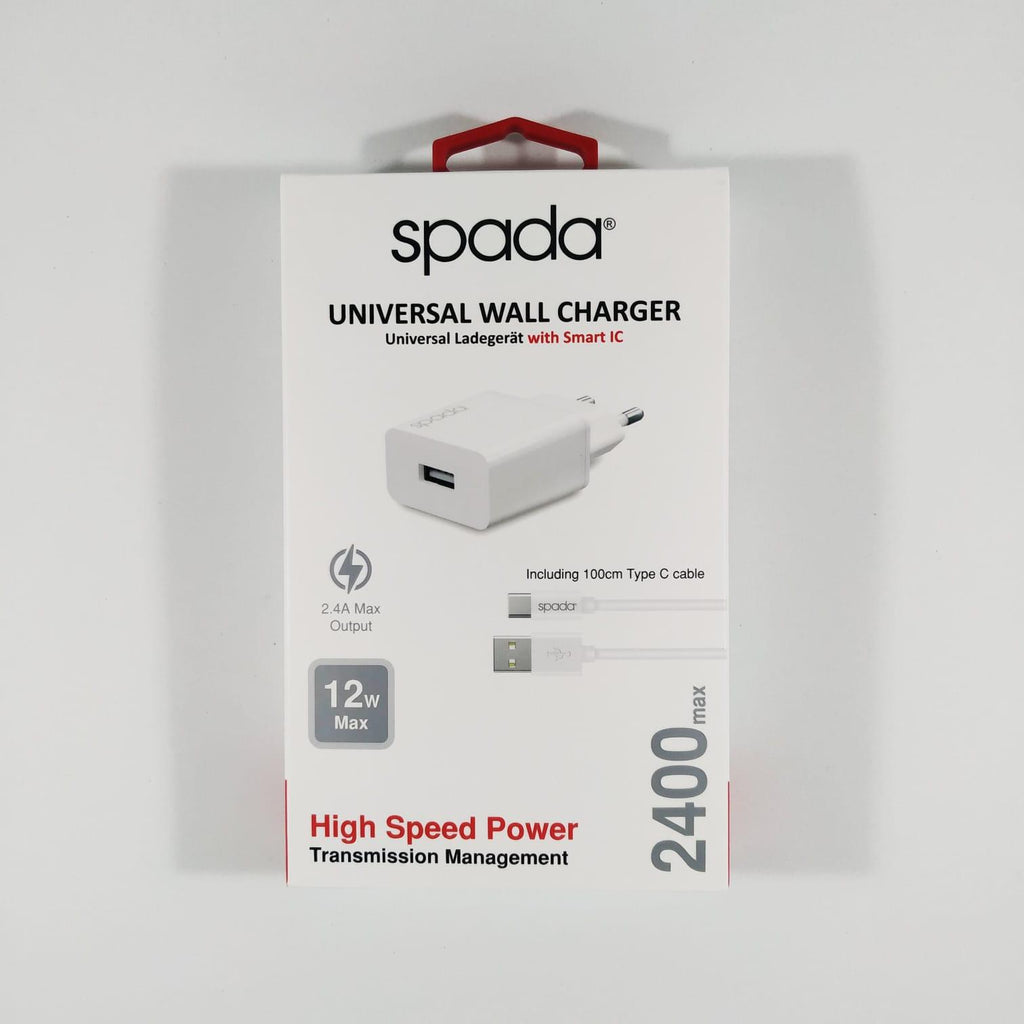 Spada Universal Wall Charger with Smart IC 12W 2400mA