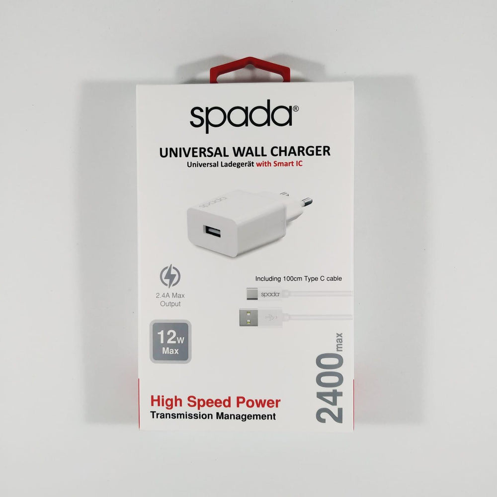 Spada Universal Wall Charger with Smart IC 12W 2400mA