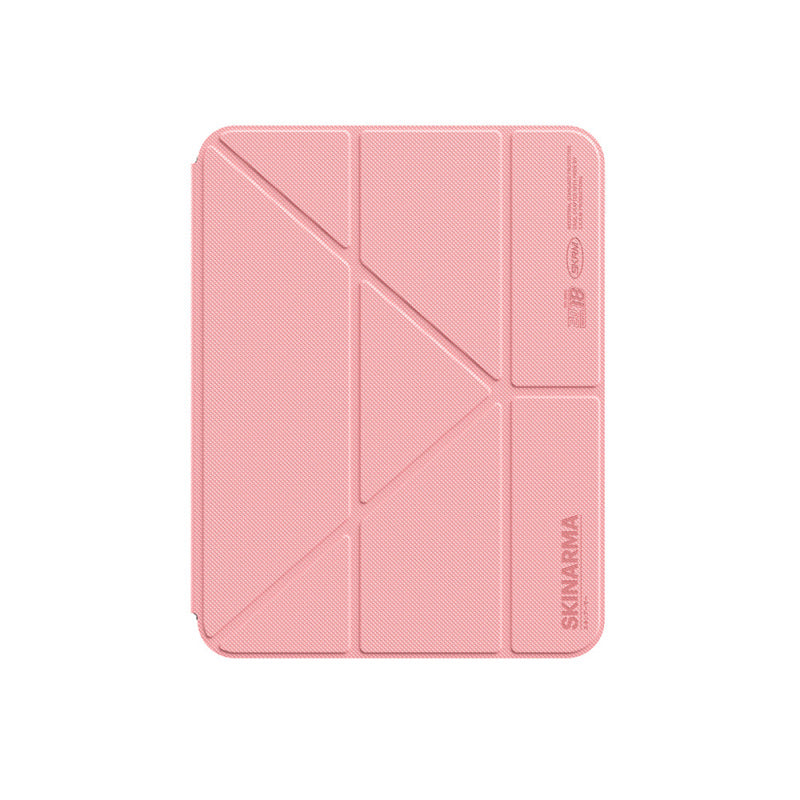 apple-ipad-air-11-2025-m3-m2-case-skinarma-magnetic-zeta-case-with-pencil-holder-clear-back-and-stand