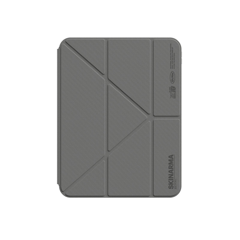 apple-ipad-air-11-2025-m3-m2-case-skinarma-magnetic-zeta-case-with-pencil-holder-clear-back-and-stand