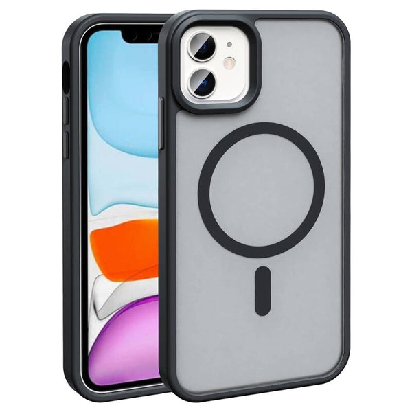 Apple iPhone 12 / 12 Pro Kılıf M-safe Şarj Özellikli Mat Arka Yüzey Zore Sio Kapak