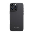 Apple iPhone 16 Pro Kılıf Magsafe Şarj Özellikli Aramid Fiber Pitaka Military-Grade Classic Serisi Black-Grey Twill Kapak