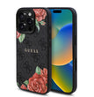 Apple iPhone 16 Pro Max Kılıf Guess Orjinal Lisanslı Magsafe Şarj Özellikli Gül Baskılı 4G Desenli Yazı Logolu Kapak