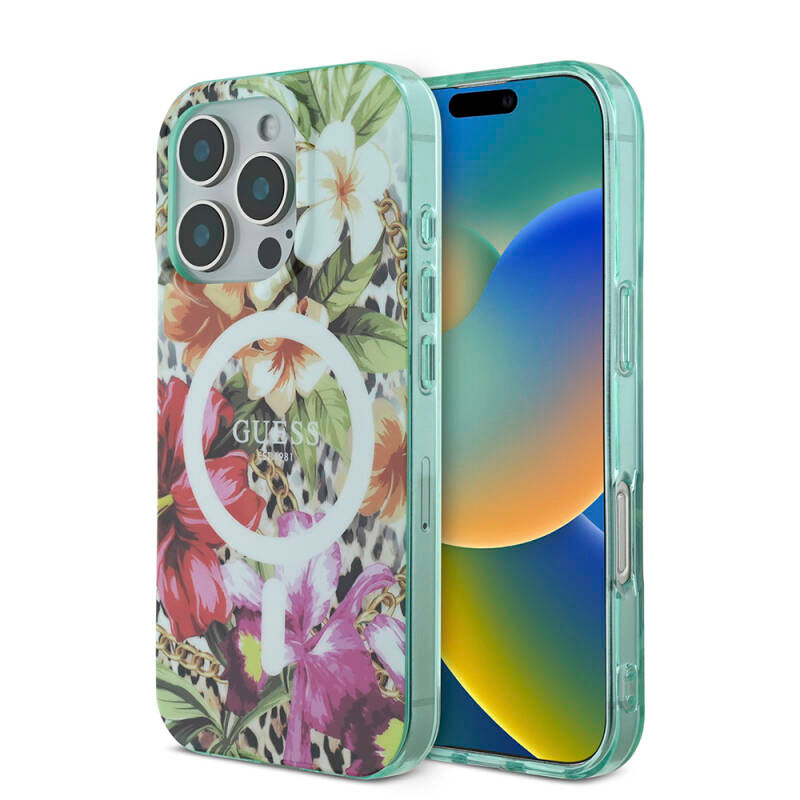 apple-iphone-16-pro-max-kilif-guess-orjinal-lisansli-magsafe-sarj-ozellikli-iml-baskili-jungle-ring-kapak