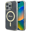 Apple iPhone 16 Pro Max Kılıf Guess Orjinal Lisanslı Magsafe Şarj Özellikli Yazı Logolu 4G Desenli Kapak