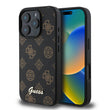 Apple iPhone 16 Pro Max Kılıf Guess Orjinal Lisanslı Magsafe Şarj Özellikli Yazı Logolu Peony Kapak