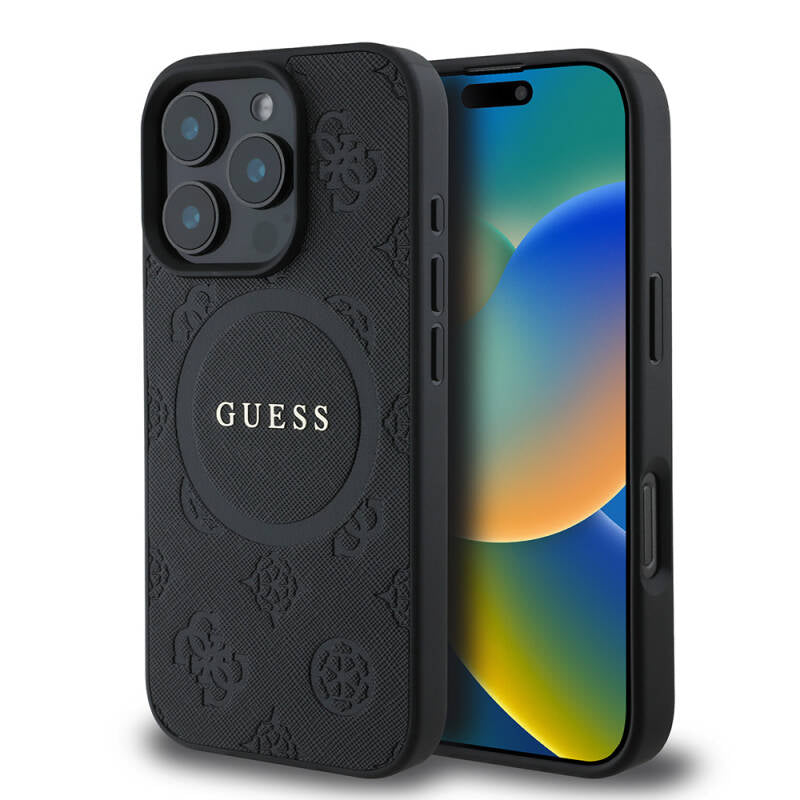apple-iphone-16-pro-max-kilif-guess-orjinal-lisansli-magsafe-sarj-ozellikli-yazi-logolu-saffiano-peony-kapak