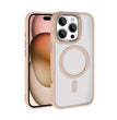 Apple iPhone 16 Pro Max Kılıf Wireless Şarj Özellikli Zore Krom M-safe Silikon Kapak