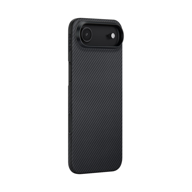 apple-iphone-17-air-case-m-safe-charging-feature-1500d-aramid-fiber-pitaka-ultra-slim-classic-series-black-grey-twill-cover