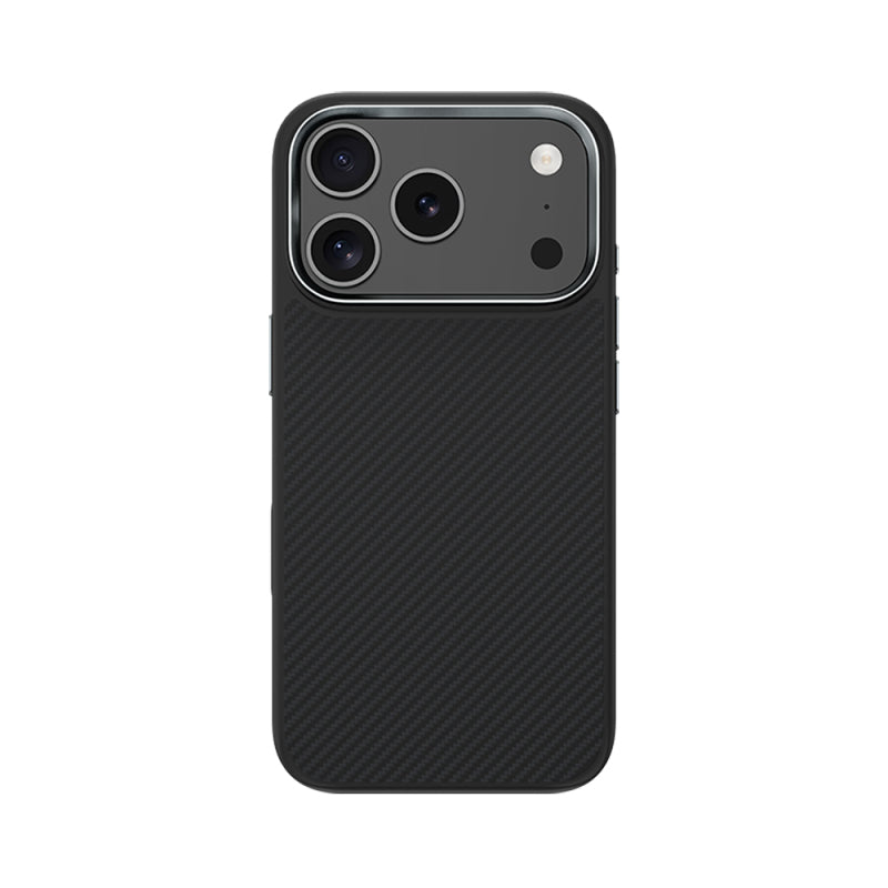 Apple iPhone 17 Pro Kılıf Karbon Fiber M-safe Şarj Özellikli Benks Hybrid ArmorPro 600D Kevlar Kapak