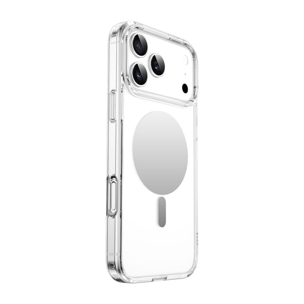 Apple iPhone 17 Pro Case with M-safe Charging Feature Wiwu MCC-701 Mirrored Pro Series Hard PC Black Cover 