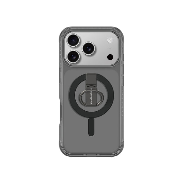Apple iPhone 17 Pro Kılıf M-safe Şarj Özellikli Yüzük Standlı Amazingthing Titan Pro Serisi Kapak