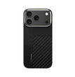 Apple iPhone 17 Pro Max Kılıf M-safe Şarj Özellikli Karbon Fiber Benks Montage ArmorAir Kevlar Kapak