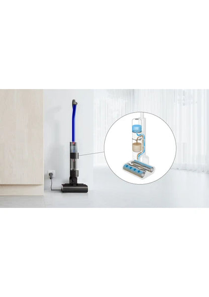 Dyson WashG1™ ıslak zemin temizleyici, şarj istasyonu ve temizleme sistemi detayları ile Kıbrıs'ta etkili temizlik.3