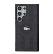 Galaxy S24 Ultra Kılıf Lacoste Orjinal Lisanslı M-safe Şarj Özellikli Çift Katmanlı Timsah Logolu Blend Monogram Kapak