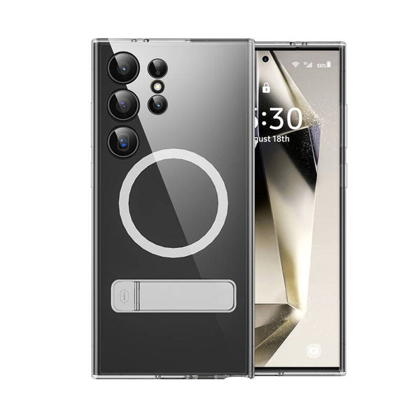Wiwu KCC-025 Aurora Series Galaxy S24 Ultra Case with M-safe Charging, Camera Protection and Stand