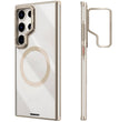 Galaxy S24 Ultra Kılıf M-safe Şarj Özellikli Sararma Önleyici Youngkit Crystal Grid Kapak