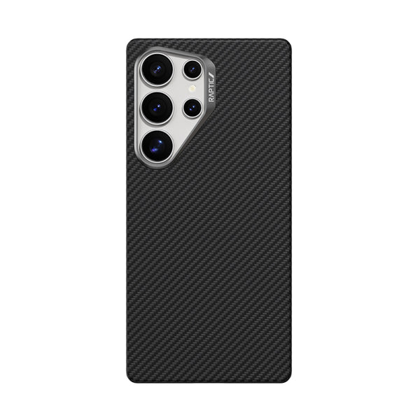 Galaxy S25 Ultra Case M-safe Charging Feature 600D Metal Camera Frame Raptic Aramid Fiber Series Cover