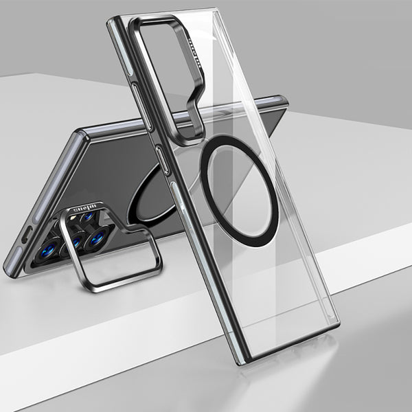 Galaxy S25 Ultra Kılıf Magsafe Şarj Özellikli Wlons Standlı Efsane Kapak