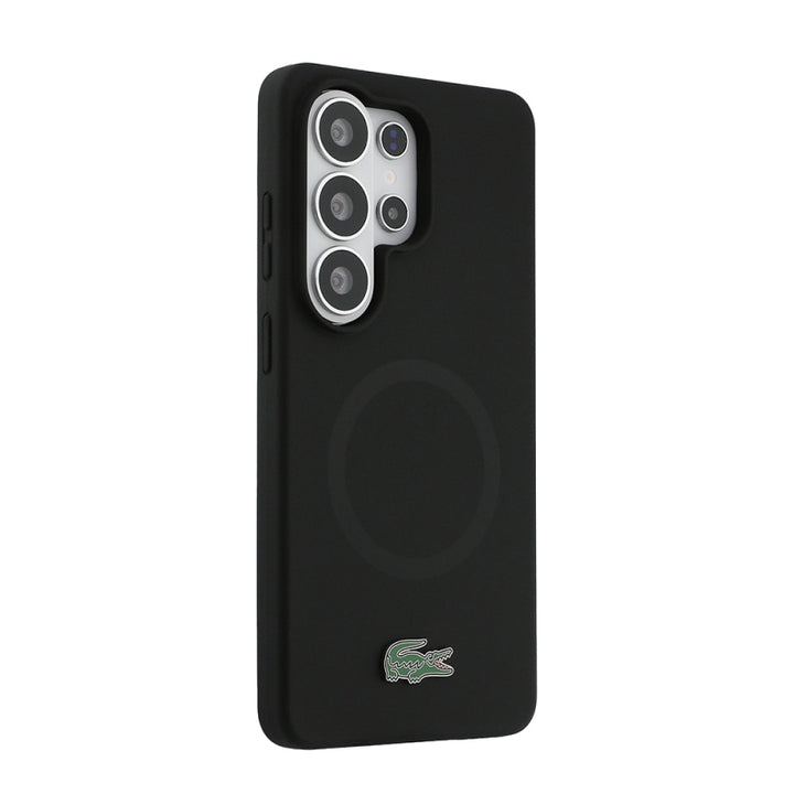 Galaxy S26 Ultra Kılıf Lacoste Orjinal Lisanslı M-safe Şarj Özellikli İkonik Logolu Metal Kamera Çerçeveli Silikon Kapak+2