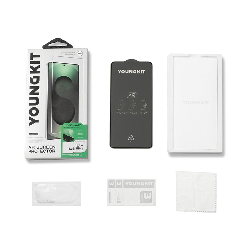 galaxy-s26-ultra-youngkit-2-5d-anti-reflective-parmak-i̇zi-birakmayan-temperli-cam-ekran-koruyucu