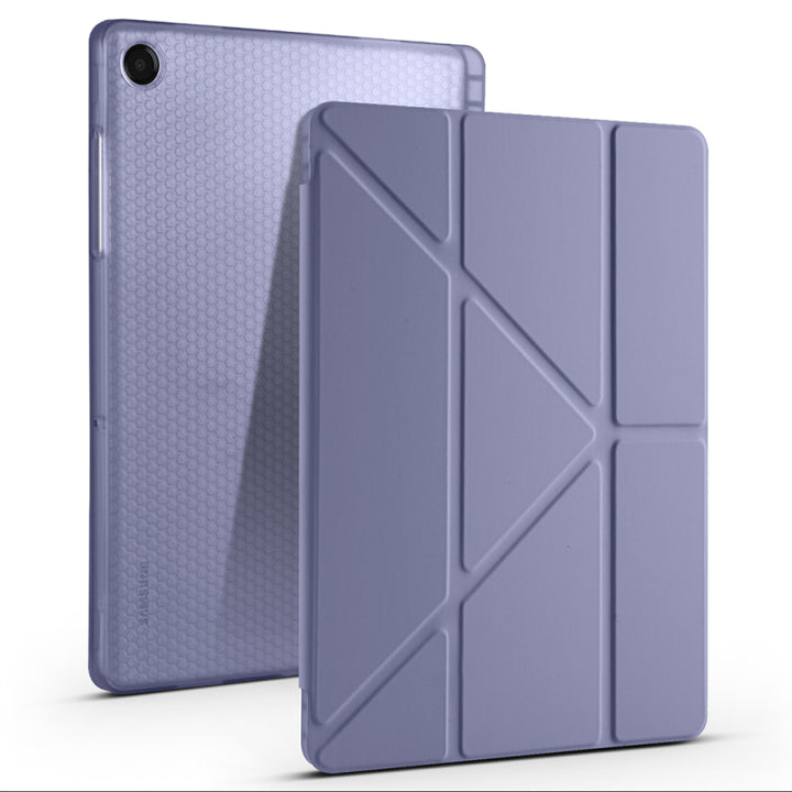 Galaxy Tab A11 Plus Kılıf Zore Tri Folding Kalem Bölmeli Standlı Kılıf